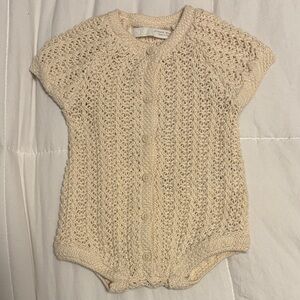 Zara Cream Knit Baby One Piece